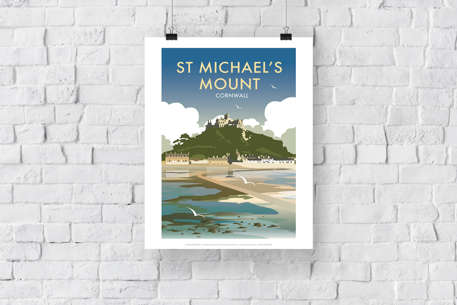 St Michaels Mount, Cornwall - Art Print