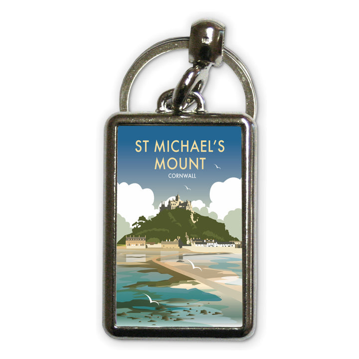 St Michaels Mount, Cornwall Metal Keyring