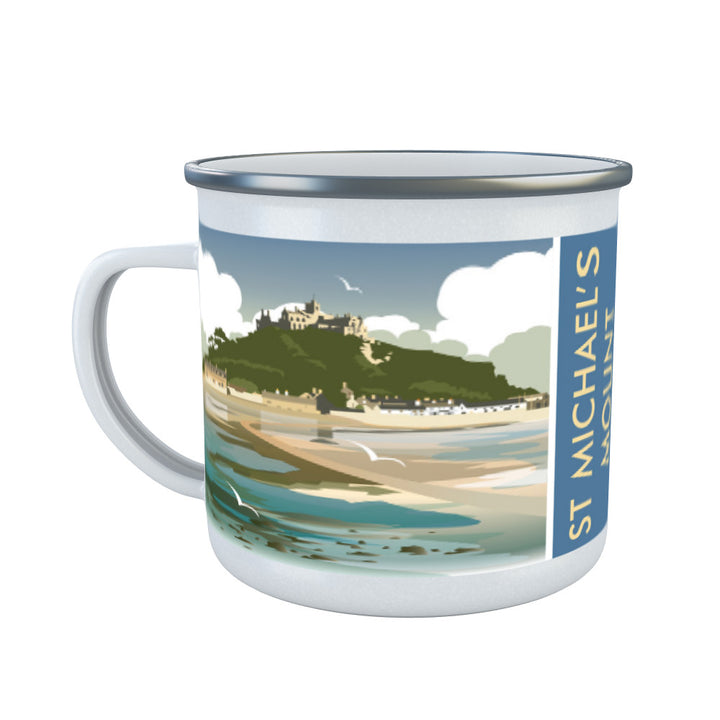 St Michaels Mount, Cornwall Enamel Mug