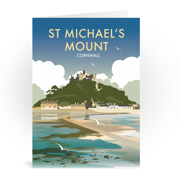 St Michaels Mount, Cornwall Greeting Card 7x5