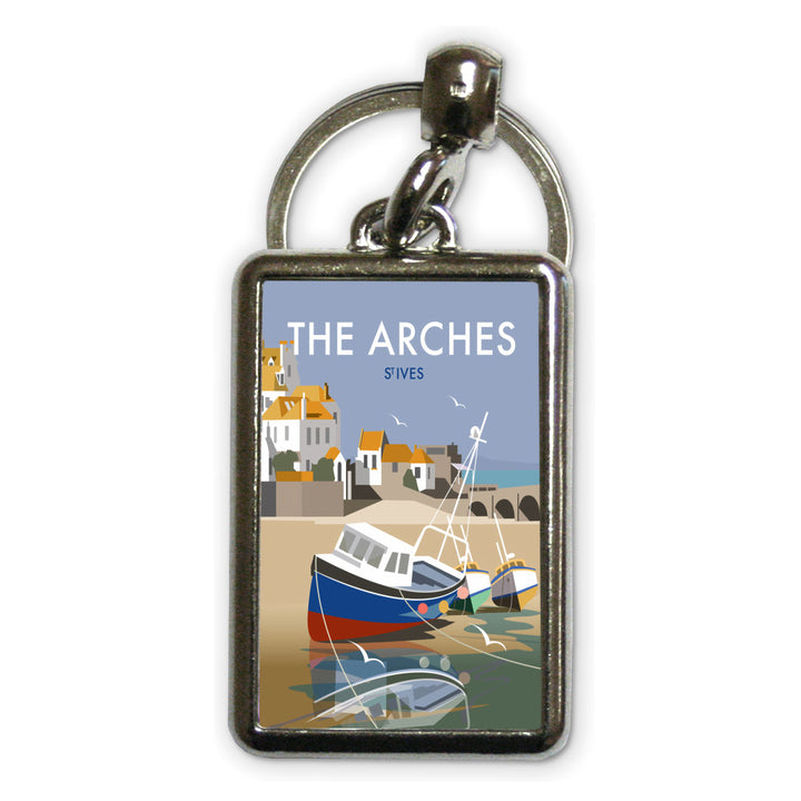 The Arches, St Ives Metal Keyring