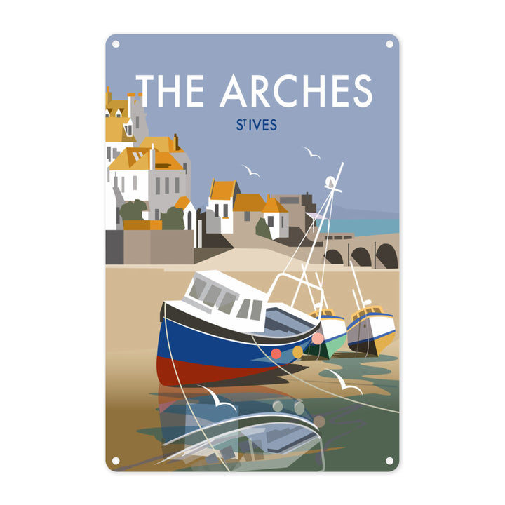 The Arches, St Ives Metal Sign