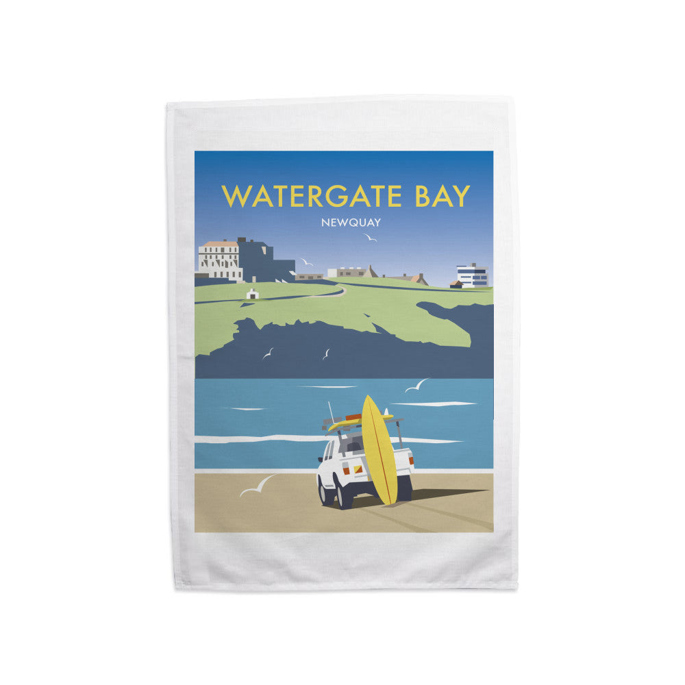 Watergate Bay, Cornwall Tea Towel