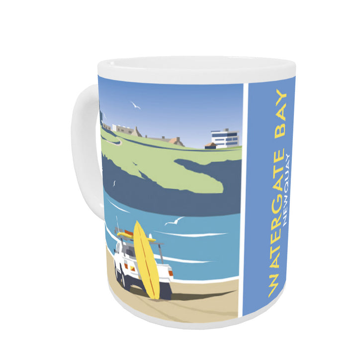 Watergate Bay, Cornwall Coloured Insert Mug