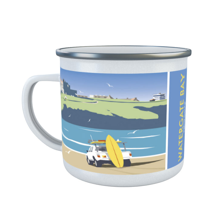 Watergate Bay, Cornwall Enamel Mug