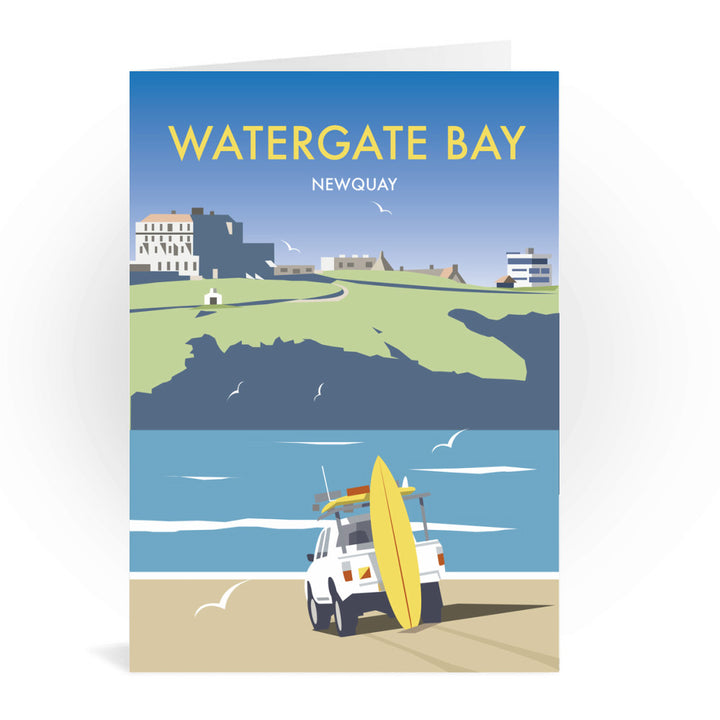 Watergate Bay, Cornwall Greeting Card 7x5