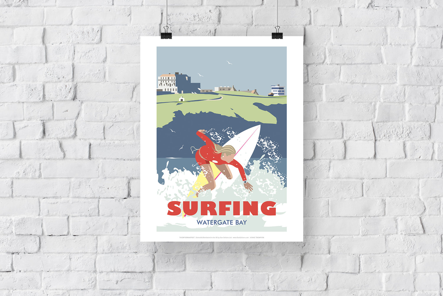 Watergate Bay, Cornwall - Art Print