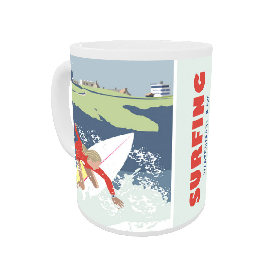 Watergate Bay, Cornwall Coloured Insert Mug