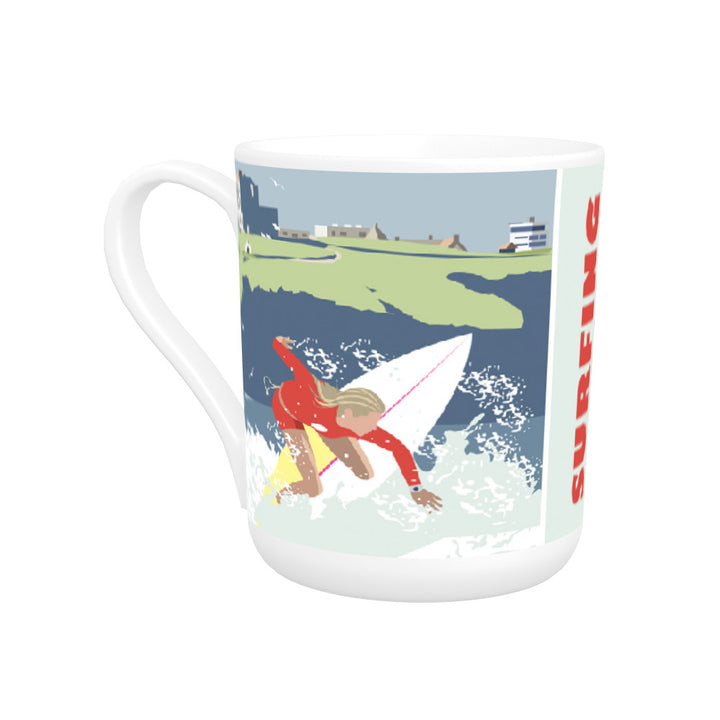 Watergate Bay, Cornwall Bone China Mug