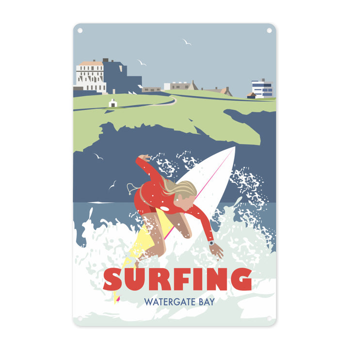Watergate Bay, Cornwall Metal Sign