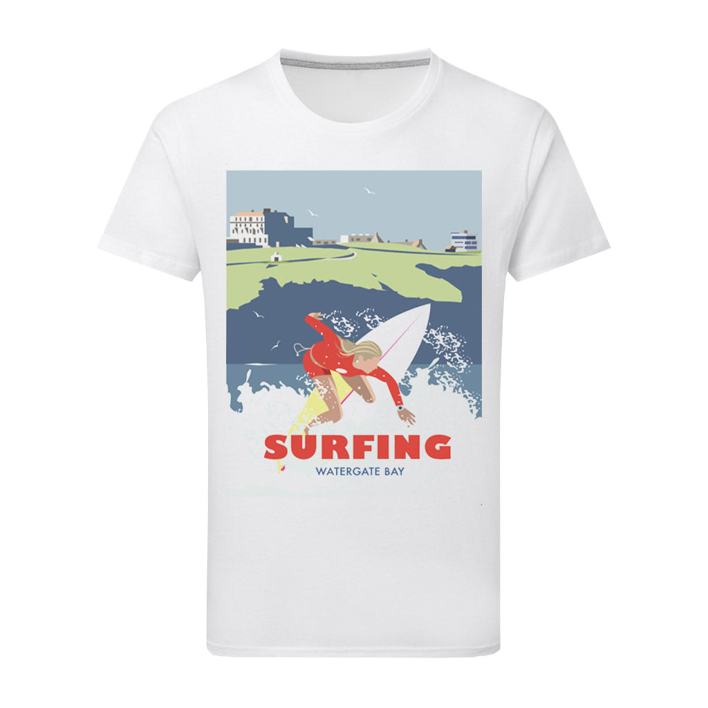 Surfing T-Shirt by Dave Thompson