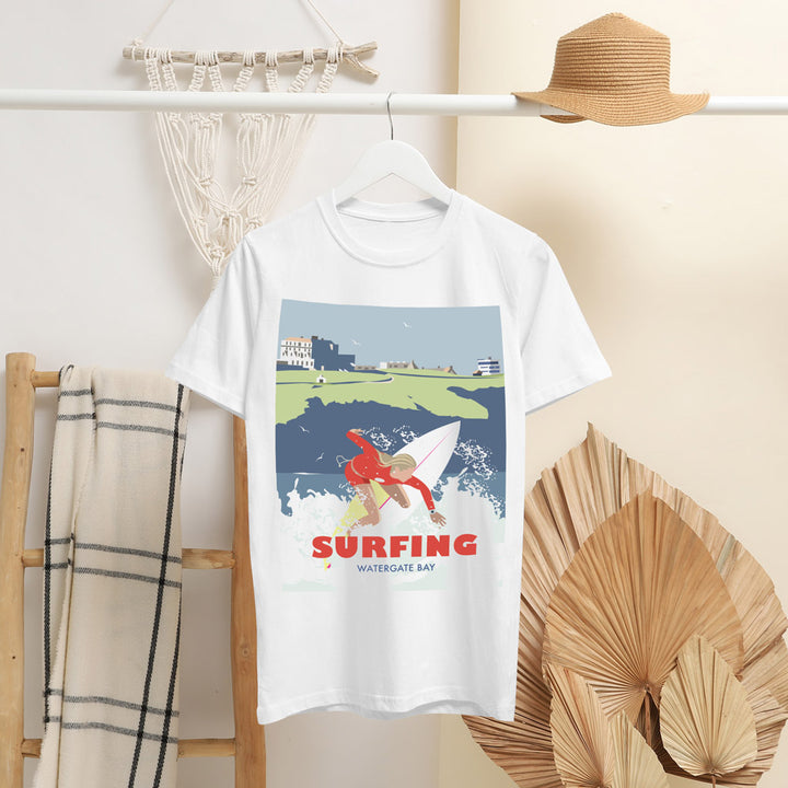 Surfing T-Shirt by Dave Thompson