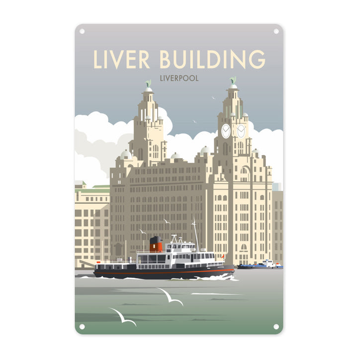 Liver Building, Liverpool Metal Sign