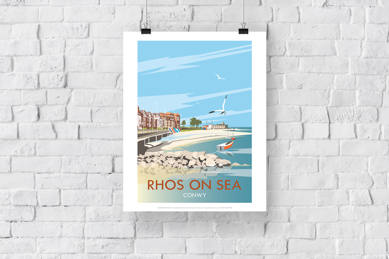 Rhos on Sea, Wales - Art Print