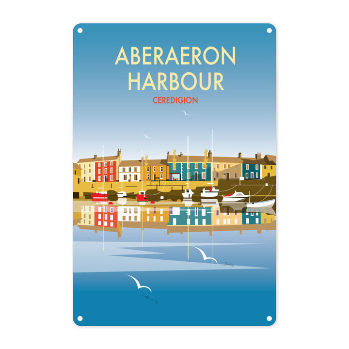 Aberaeron Harbour Metal Sign