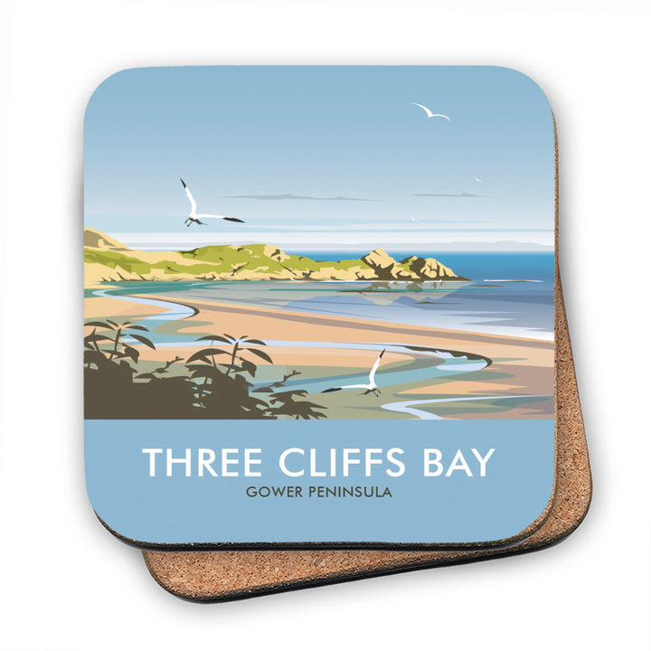 Three Cliffs Bay, Wales MDF Coaster