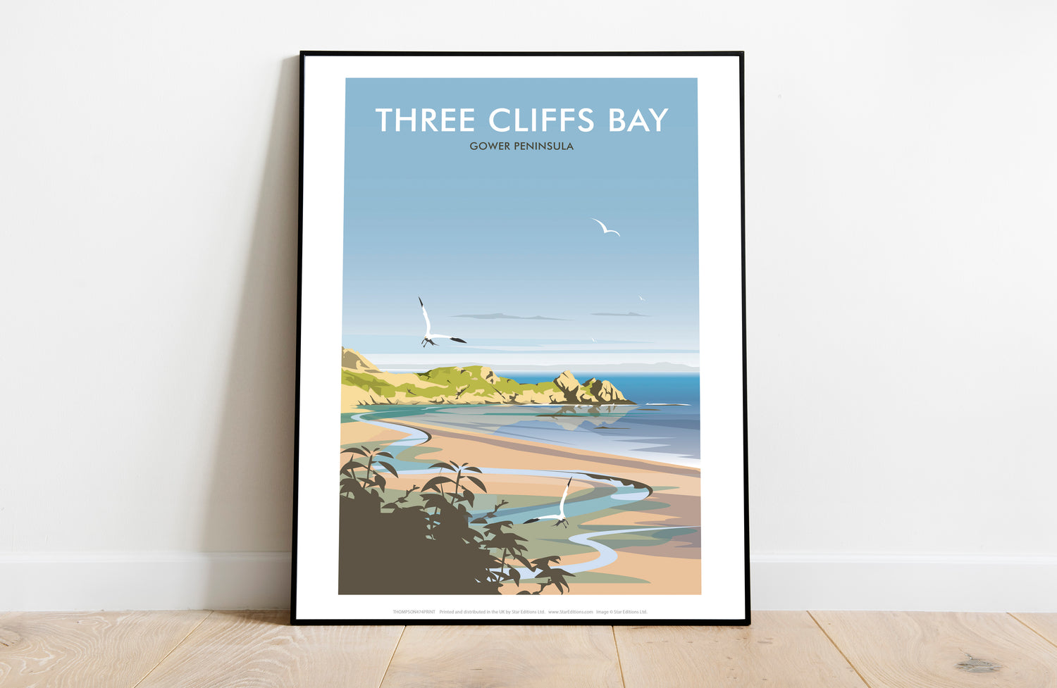 Three Cliffs Bay, Wales - Art Print