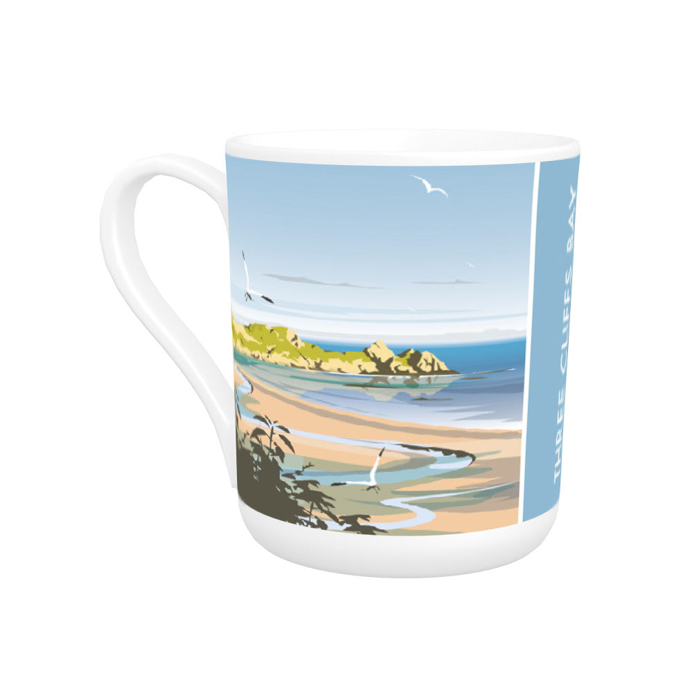 Three Cliffs Bay, Wales Bone China Mug