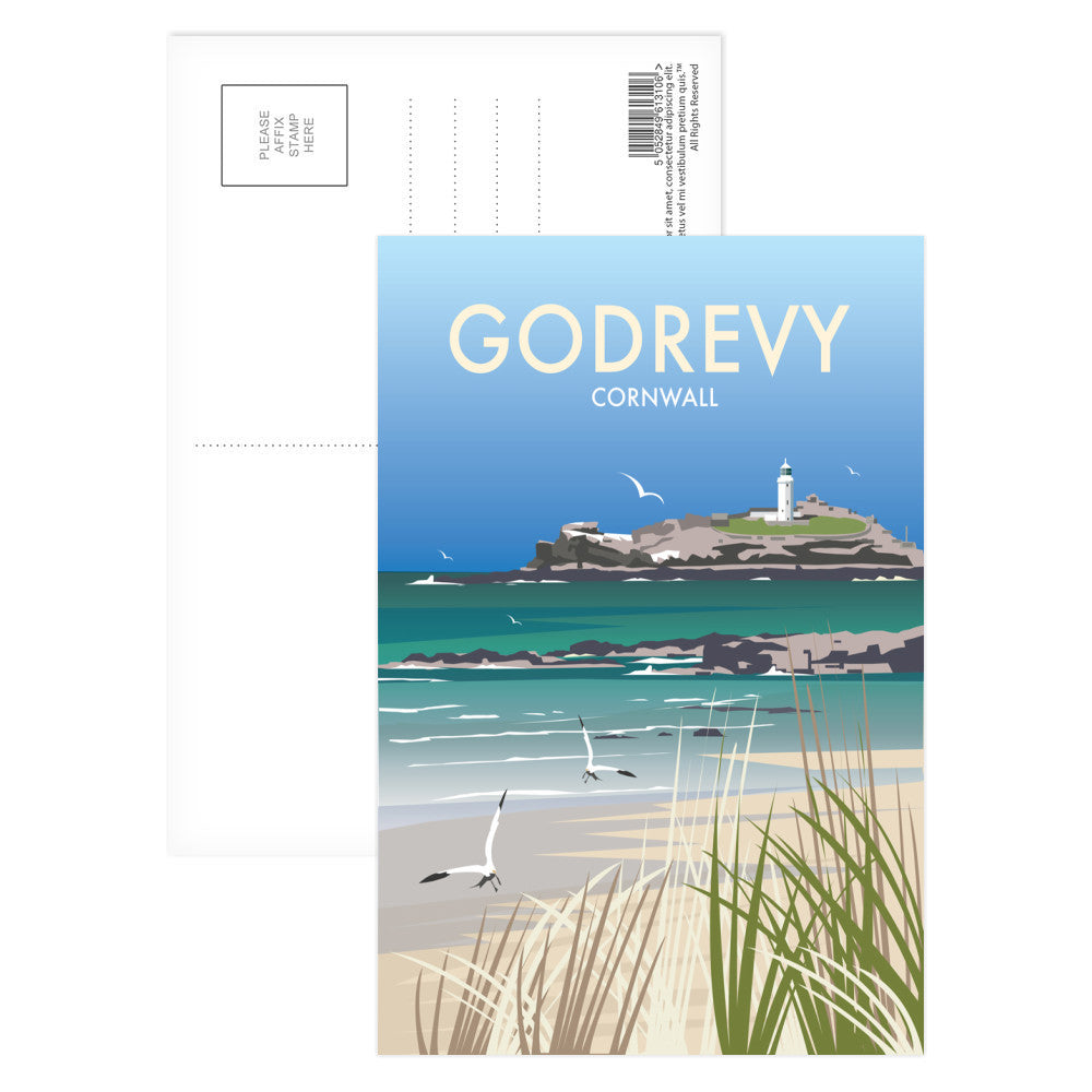 Godrevy, Cornwall Postcard Pack
