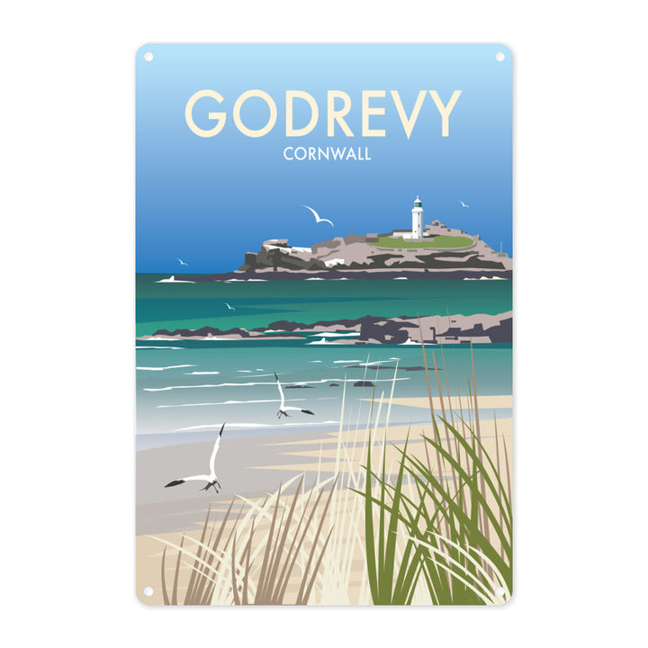 Godrevy, Cornwall Metal Sign