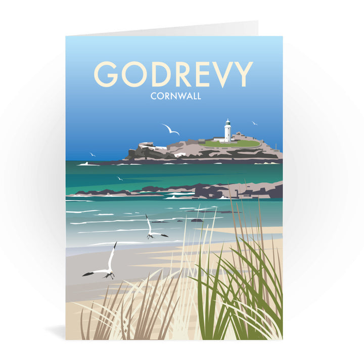 Godrevy, Cornwall Greeting Card 7x5
