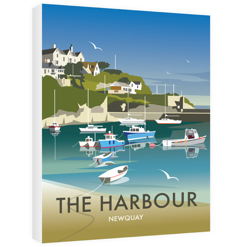 The Harbour, Newquay Canvas