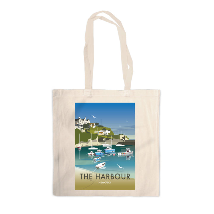 The Harbour, Newquay Canvas Tote Bag