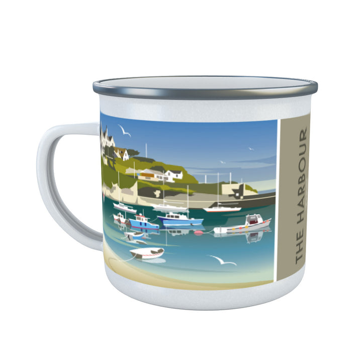 The Harbour, Newquay Enamel Mug