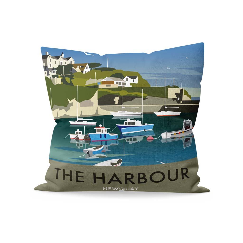 The Harbour, Newquay Fibre Filled Cushion
