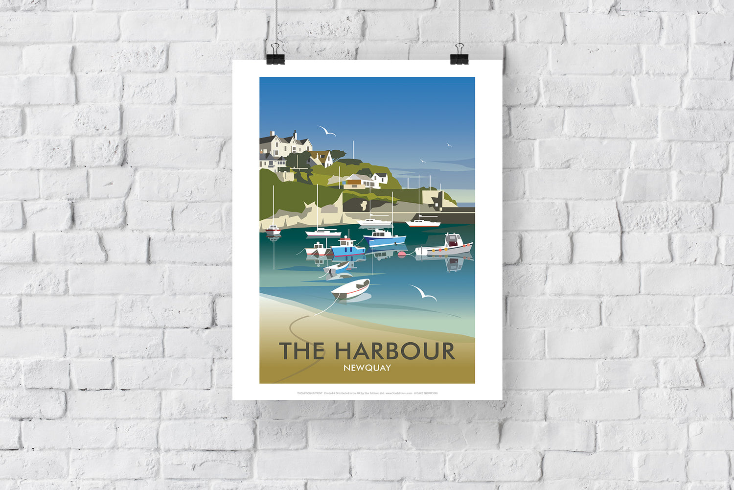 The Harbour, Newquay - Art Print