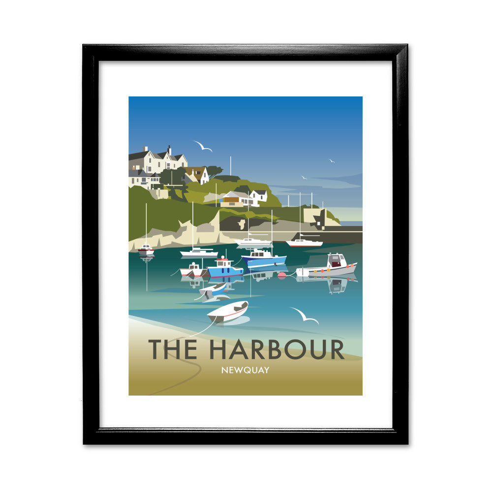 The Harbour, Newquay - Art Print