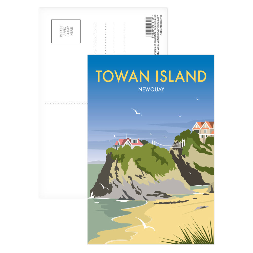 Towan Island, Newquay Postcard Pack