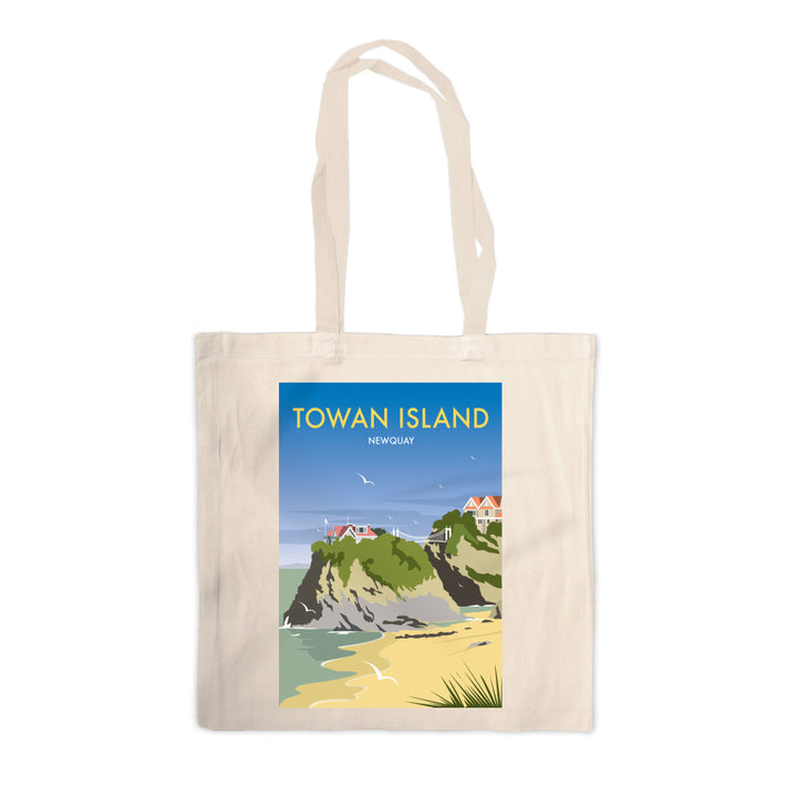 Towan Island, Newquay Canvas Tote Bag