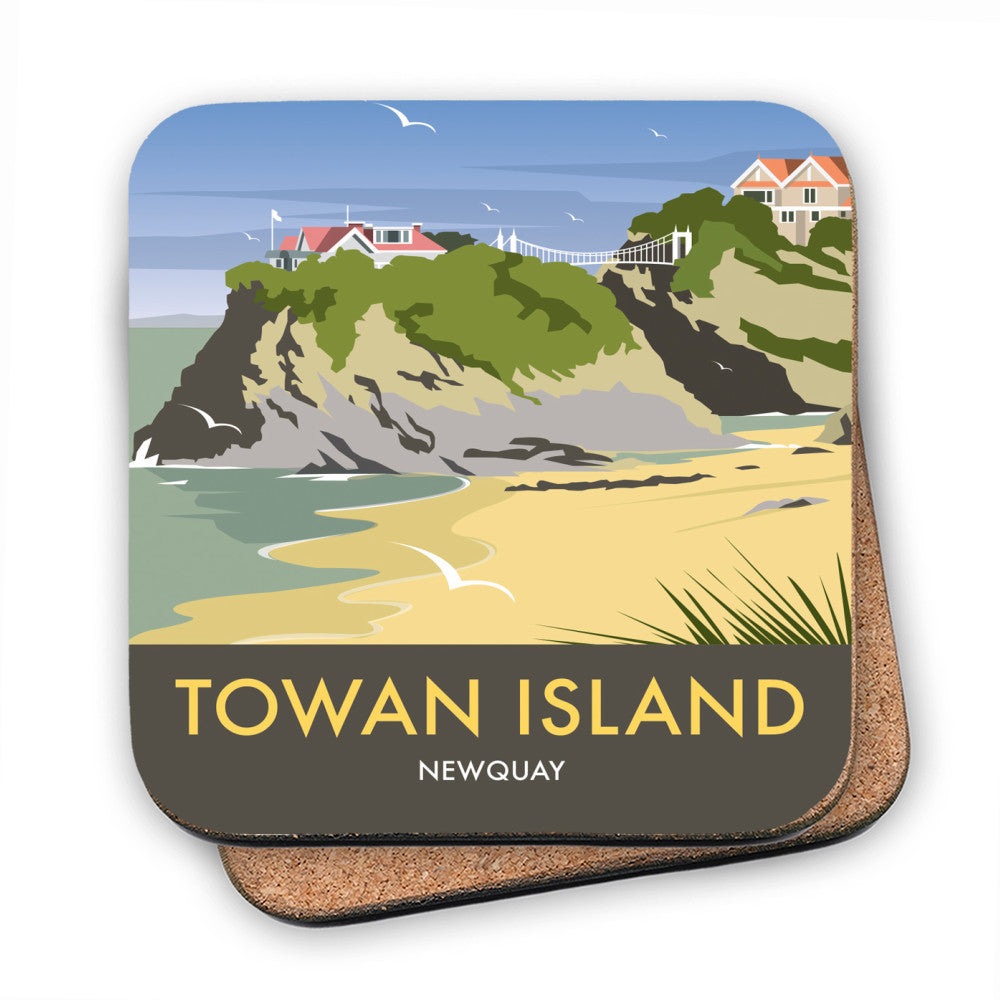 Towan Island, Newquay MDF Coaster