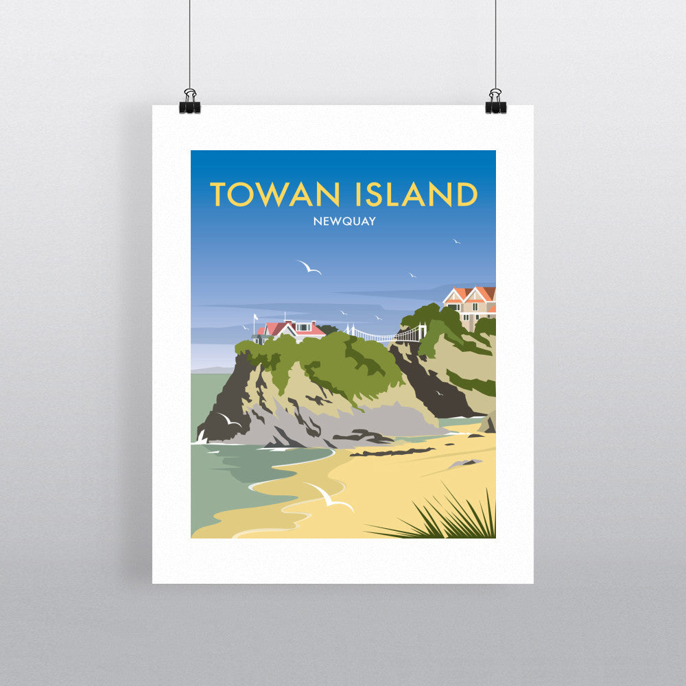 Towan Island, Newquay - Art Print