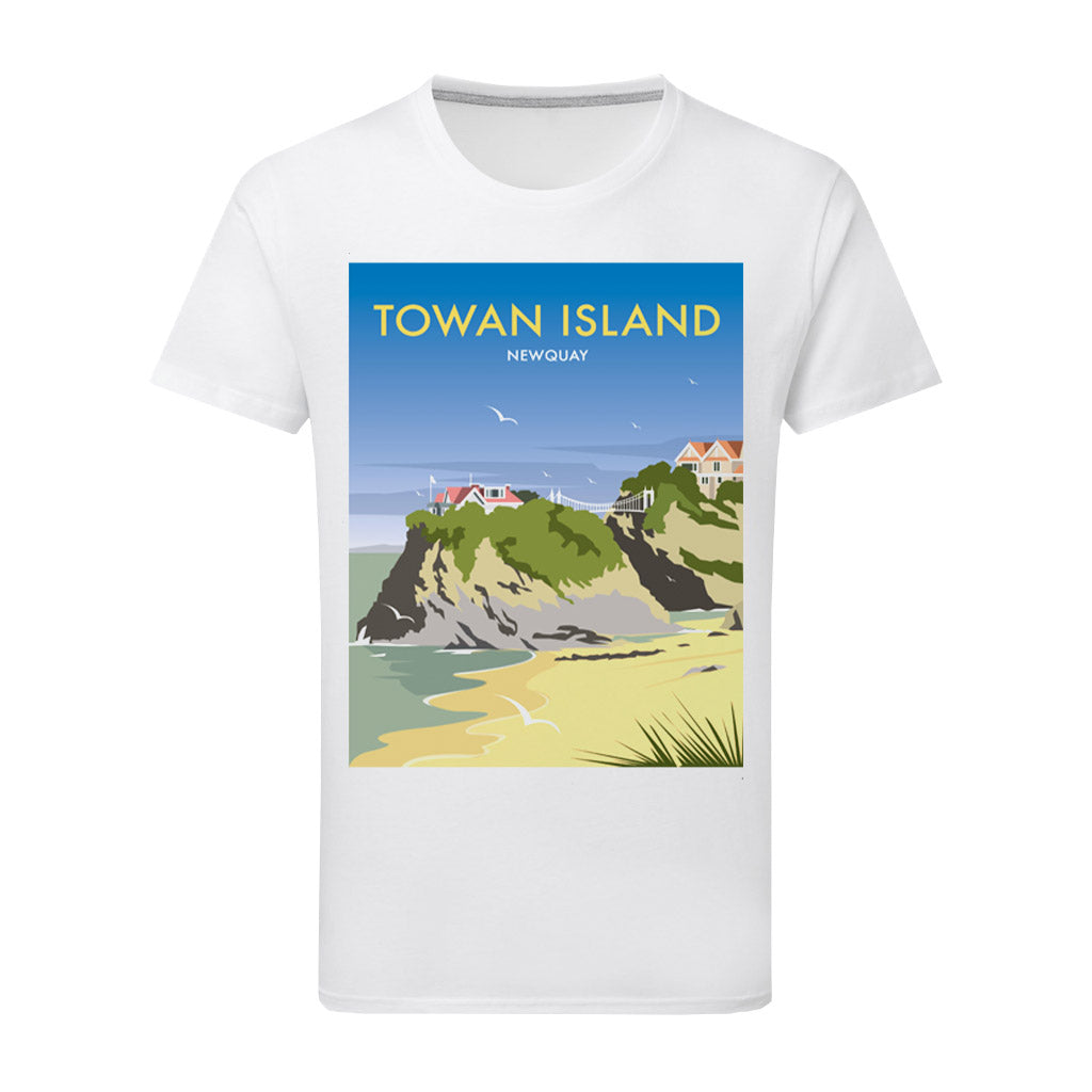 Towan Island T-Shirt by Dave Thompson