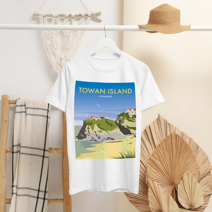 Towan Island T-Shirt by Dave Thompson