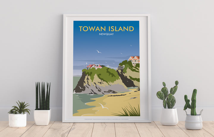 Towan Island, Newquay - Art Print