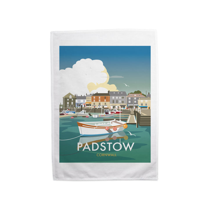 Padstow, Cornwall Tea Towel