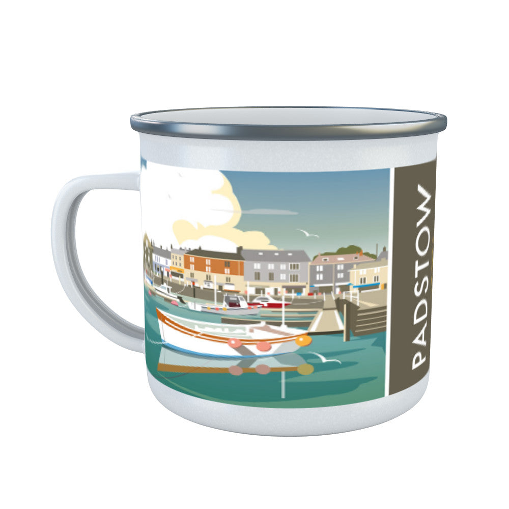 Padstow, Cornwall Enamel Mug