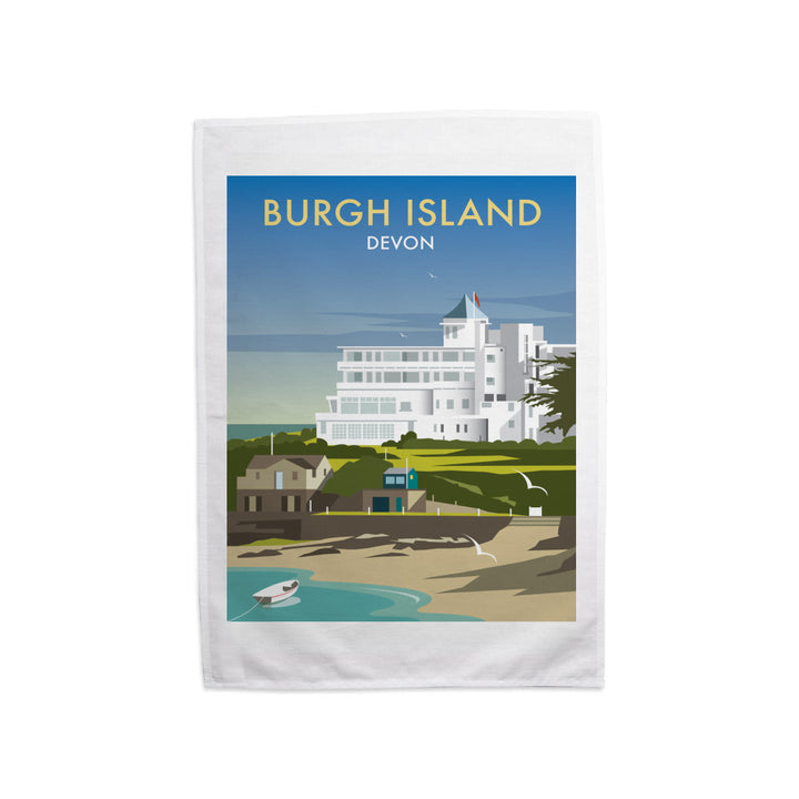 Burgh Island, Devon Tea Towel