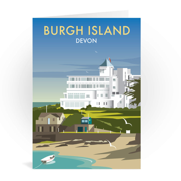 Burgh Island, Devon Greeting Card 7x5