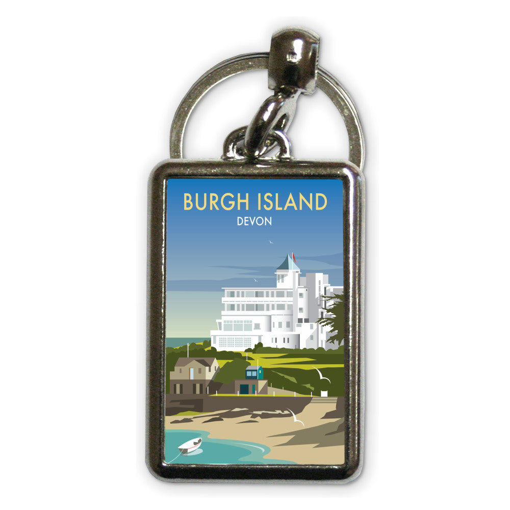 Burgh Island, Devon Metal Keyring