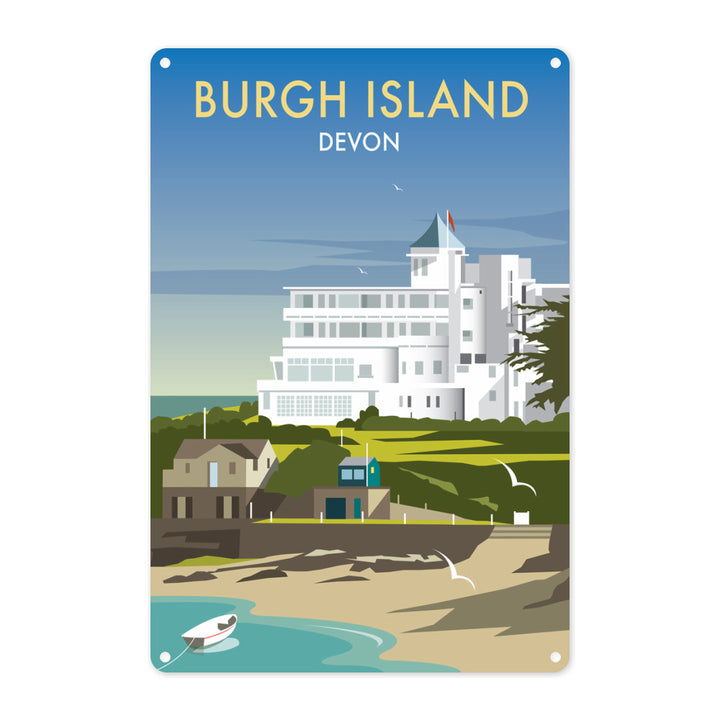Burgh Island, Devon Metal Sign
