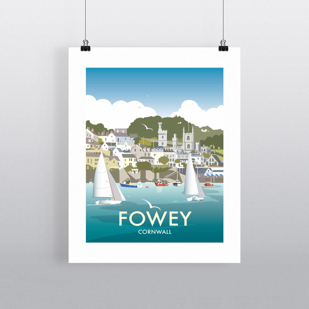 Fowey, Cornwall - Art Print