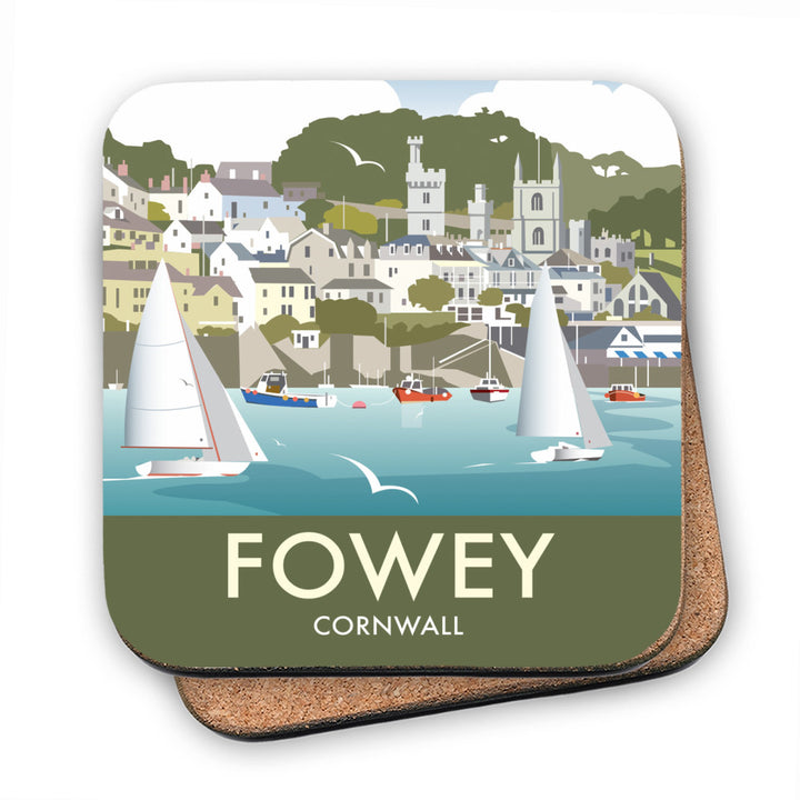 Fowey, Cornwall MDF Coaster