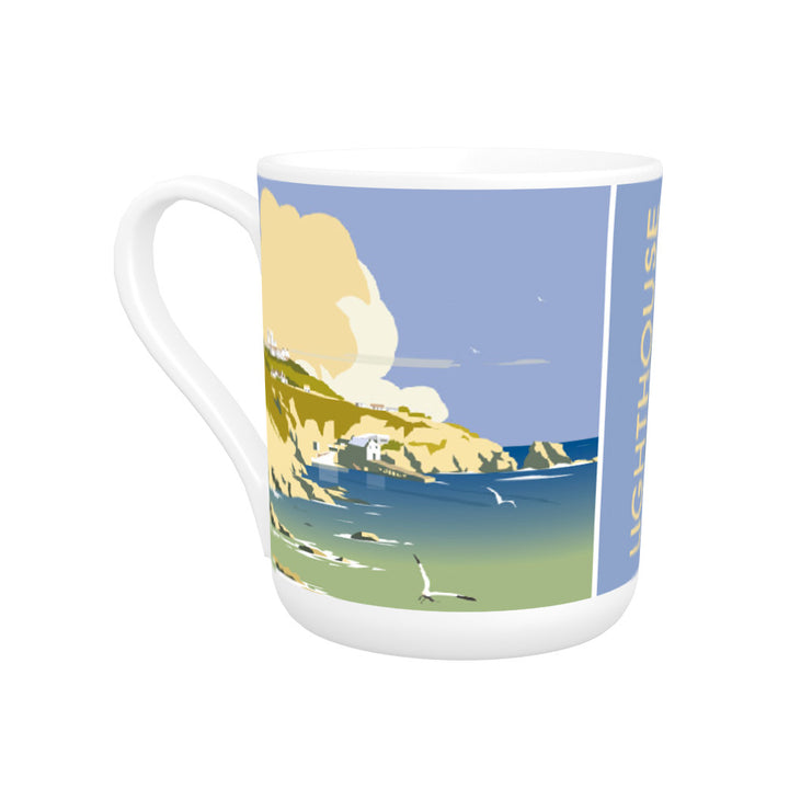 Lizard Point Lighthouse, Cornwall Bone China Mug