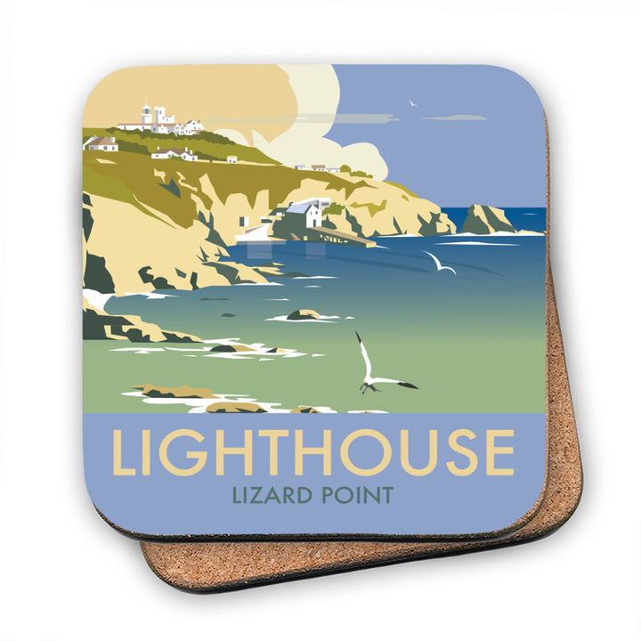 Lizard Point Lighthouse, Cornwall MDF Coaster