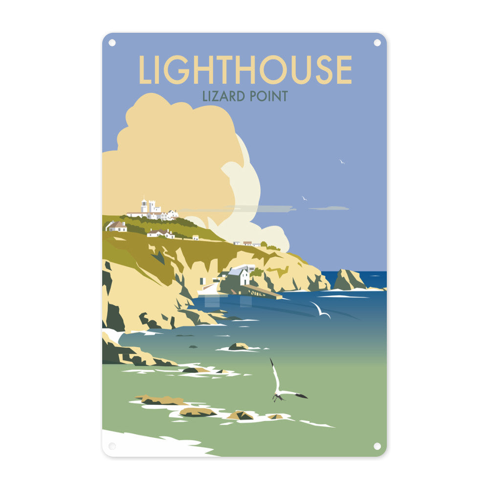 Lizard Point Lighthouse, Cornwall Metal Sign