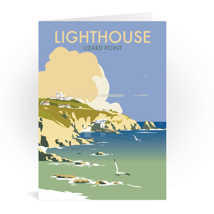 Lizard Point Lighthouse, Cornwall Greeting Card 7x5